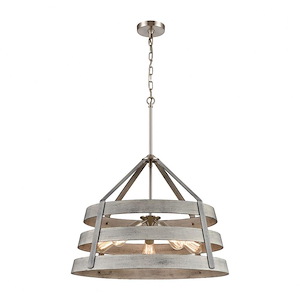 Brigantine - 5 Light Chandelier In French Country Style-20 Inches Tall and 24 Inches Wide
