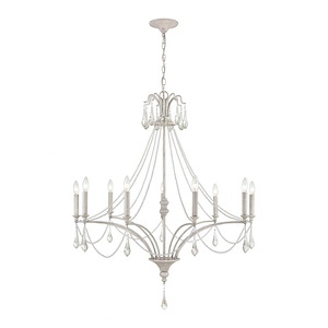 French Parlor - 9 Light Chandelier In Traditional Style-45 Inches Tall and 38 Inches Wide