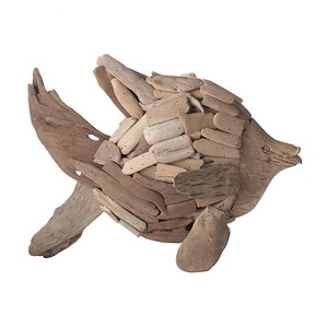 Driftwood - Transitional Style w/ Nature-Inspired/Organic inspirations - Mulberry Branch Angel Fish - 12 Inches tall 7 Inches wide