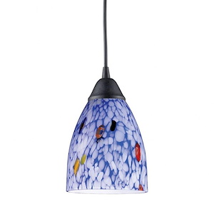 Classico - 9.5W 1 LED Mini Pendant in Transitional Style with Boho and Eclectic inspirations - 7 Inches tall and 5 inches wide