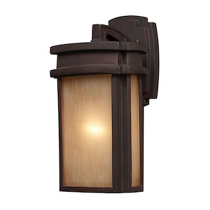 Sedona - 1 Light Outdoor Wall Lantern in Transitional Style with Mission and Vintage Charm inspirations - 13 Inches tall and 7 inches wide - 106163