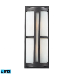 Trevot - 2 Light Outdoor Wall Sconce in Modern/Contemporary Style with Art Deco and Mission inspirations - 22 Inches tall and 9 inches wide - 372474