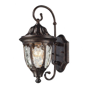 Glendale - 1 Light Outdoor Wall Lantern in Traditional Style with Victorian and Rustic inspirations - 14 Inches tall and 7 inches wide