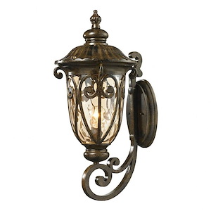 Logansport - 1 Light Outdoor Wall Lantern in Traditional Style with Victorian and Vintage Charm inspirations - 24 Inches tall and 11 inches wide