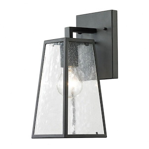 Meditterano - 1 Light Outdoor Wall Lantern in Transitional Style with Modern Farmhouse and Southwestern inspirations - 12 by 5 inches wide