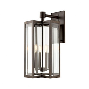 Bianca - 4 Light Wall Sconce in Transitional Style with Mission and Southwestern inspirations - 25 Inches tall and 13 inches wide