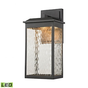 Newcastle - 6W 1 LED Outdoor Wall Lantern in Transitional Style with Southwestern and Rustic inspirations - 17 Inches tall and 8 inches wide