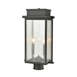 Braddock - 2 Light Outdoor Post Mount in Transitional Style with Vintage Charm and Victorian inspirations - 19 Inches tall and 10 inches wide