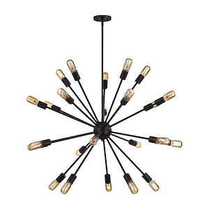 Delphine - Twenty-4 Light Chandelier in Modern/Contemporary Style with Mid-Century and Retro inspirations - 36 Inches tall and 36 inches wide - 459445
