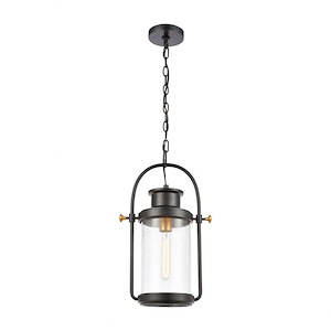 Wexford - 1 Light Outdoor Hanging Lantern in Transitional Style with Country and Vintage Charm inspirations - 19 Inches tall and 12 inches wide