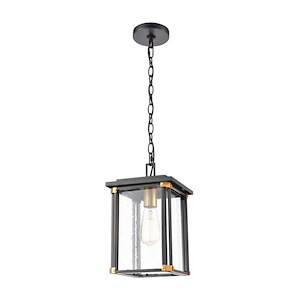 Vincentown - 1 Light Outdoor Hanging Lantern in Transitional Style with Urban and Southwestern inspirations - 13 Inches tall and 8 inches wide