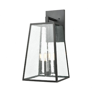 Meditterano - 4 Light Outdoor Wall Lantern in Transitional Style with Modern Farmhouse and Southwestern inspirations - 27 by 13 inches wide - 881737
