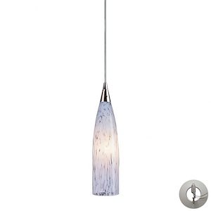 Lungo - 4.8W 1 LED Mini Pendant in Transitional Style with Boho and Eclectic inspirations - 13 Inches tall and 3 inches wide
