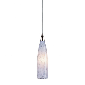 Lungo - 4.8W 1 LED Mini Pendant in Transitional Style with Boho and Eclectic inspirations - 13 Inches tall and 3 inches wide - 1208596