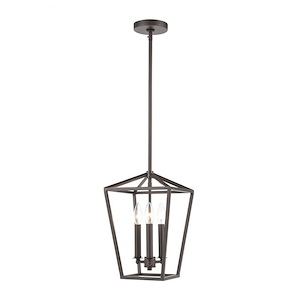Fairfax - 3 Light Mini Pendant in Transitional Style with Modern Farmhouse and Country/Cottage inspirations - 14 Inches tall and 9 inches wide