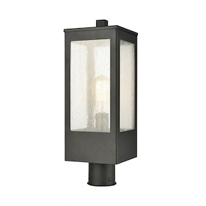 Angus - 1 Light Outdoor Post Mount in Modern/Contemporary Style with Urban/Industrial and Southwestern inspirations - 20 Inches tall and 7 inches wide