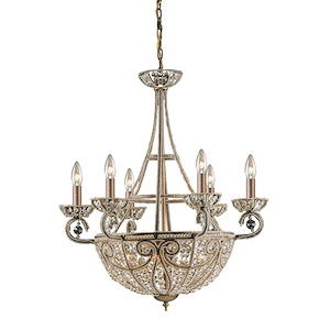 Elizabethan - 10 Light Chandelier in Traditional Style with Victorian and French Country inspirations - 29 Inches tall and 26 inches wide