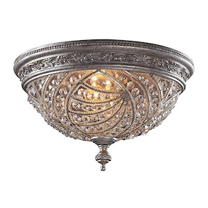 Renaissance - 4 Light Flush Mount in Traditional Style with Victorian and French Country inspirations - 11 Inches tall and 16 inches wide - 211390