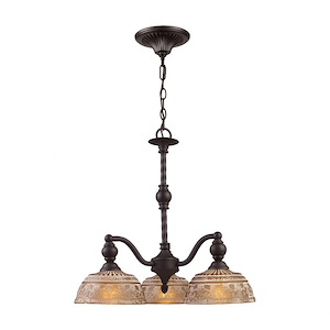 Norwich - 3 Light Chandelier in Traditional Style with Victorian and Vintage Charm inspirations - 21 Inches tall and 21 inches wide