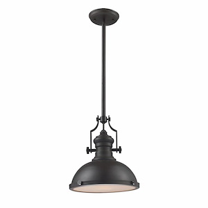 Chadwick - 1 Light Pendant In Industrial Style-14 Inches Tall and 13 Inches Wide