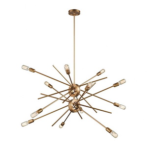 Xenia - 12 Light Chandelier in Modern/Contemporary Style with Mid-Century and Retro inspirations - 30 Inches tall and 42 inches wide