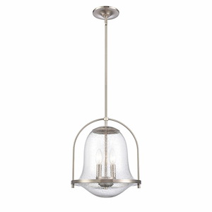 Connection - 2 Light Pendant In French Country Style-14 Inches Tall and 12 Inches Wide