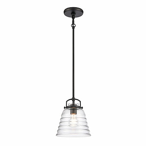 Current - 1 Light Pendant In Industrial Style-9 Inches Tall and 8 Inches Wide - 1118166