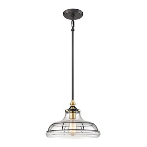 Dunkirk - 1 Light Pendant In Traditional Style-9 Inches Tall and 13 Inches Wide
