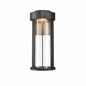 Brillis - 8W 1 LED Outdoor Wall Sconce In Modern Style-13.75 Inches Tall and 6 Inches Wide
