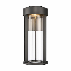 Brillis - 8W 1 LED Outdoor Wall Sconce In Modern Style-16 Inches Tall and 7 Inches Wide