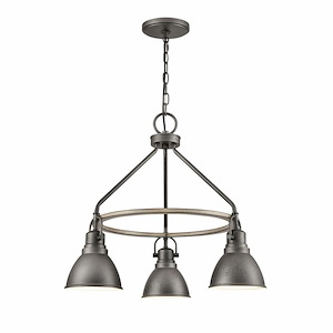 North Shore - 3 Light Outdoor Pendant In Traditional Style-21.5 Inches Tall and 24 Inches Wide