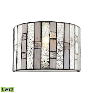Ethan - 9.5W 1 LED Wall Sconce in Transitional Style with Mission and Mid-Century Modern inspirations - 7 Inches tall and 11 inches wide