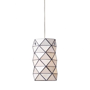 Tetra - 9.5W 1 LED Mini Pendant in Modern/Contemporary Style with Mid-Century and Retro inspirations - 11 Inches tall and 7 inches wide - 408746