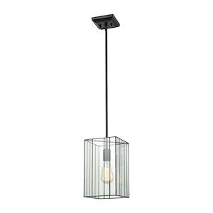 Lucian - 1 Light Mini Pendant in Modern/Contemporary Style with Art Deco and Scandinavian inspirations - 11 Inches tall and 7 inches wide - 614009