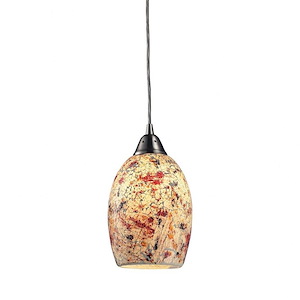 Avalon - 9.5W 1 LED Mini Pendant in Transitional Style with Luxe/Glam and Boho inspirations - 5 Inches tall and 5 inches wide