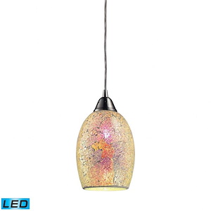 Avalon - 9.5W 1 LED Mini Pendant in Transitional Style with Luxe/Glam and Boho inspirations - 5 Inches tall and 5 inches wide