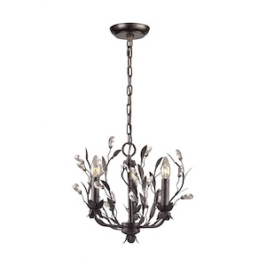 Circeo - 3 Light Chandelier in Traditional Style with Nature-Inspired/Organic and Shabby Chic inspirations - 13 Inches tall and 16 inches wide - 51507