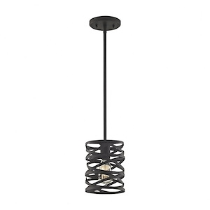 Vorticy - 1 Light Mini Pendant in Modern/Contemporary Style with Mid-Century and Retro inspirations - 9 Inches tall and 6 inches wide - 613971