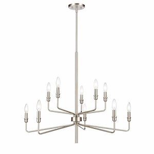 Saginaw - 10 Light Chandelier In Traditional Style-27 Inches Tall and 34 Inches Wide