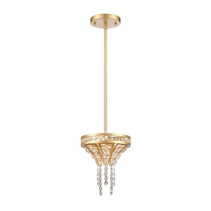 Fantania - 2 Light Mini Pendant In Traditional Style-9 Inches Tall and 8 Inches Wide - 1118202
