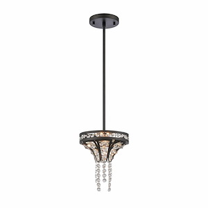 Fantania - 2 Light Mini Pendant In Traditional Style-9 Inches Tall and 8 Inches Wide