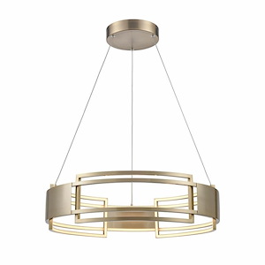 Fashionista - 72W 1 LED Pendant In Modern Style-6 Inches Tall and 24 Inches Wide