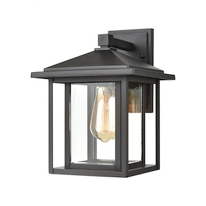 Solitude - 1 Light Outdoor Wall Lantern In Traditional Style-13 Inches Tall and 9 Inches Wide