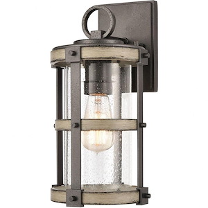 Annenberg - 1 Light Outdoor Wall Sconce in Transitional Style with Modern Farmhouse and Country/Cottage inspirations - 14 Inches H and 7 inches W - 921212