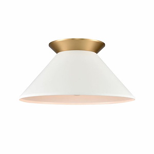 Cavendish - 1 Light Semi Flush Mount In Coastal Style-8 Inches Tall and 16 Inches Wide - 1284691