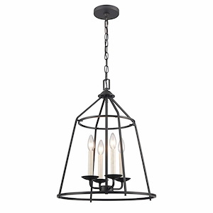 Ellisville - 4 Light Chandelier-22.25 Inches Tall and 17.25 Inches Wide