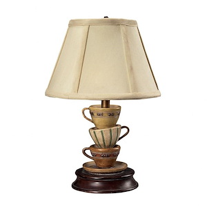 Accent Lamp - Traditional Style w/ FrenchCountry inspirations - Composite 1 Light Accent Lamp - 13 Inches tall 8 Inches wide