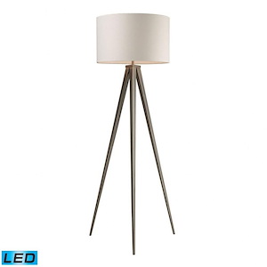 Salford - Modern/Contemporary Style w/ Urban/Industrial inspirations - Steel 9.5W 1 LED Floor Lamp - 61 Inches tall 20 Inches wide - 874885