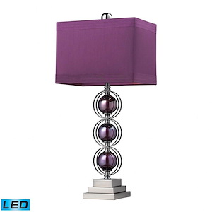 Alva - Transitional Style w/ Luxe/Glam inspirations - Steel 9.5W 1 LED Table Lamp - 27 Inches tall 12 Inches wide - 872605