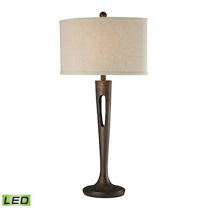Martcliff - Transitional Style w/ Luxe/Glam inspirations - Metal 9.5W 1 LED Table Lamp - 35 Inches tall 17 Inches wide - 874226